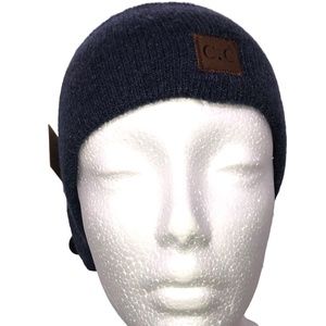 C.C Winter Ear Warmers Knit Headbands HeadWrap, Heather Navy Blue